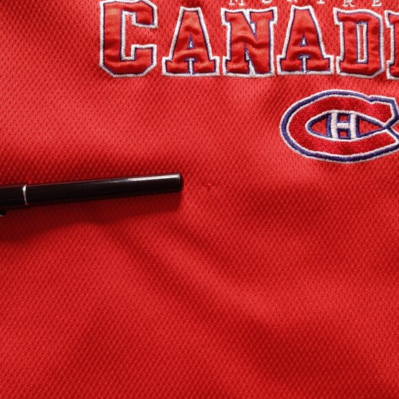 1990s Y2K Nike Team Montreal Canadiens Saku Koivu NHL Hockey Jersey Youth Large - Picture 16 of 16